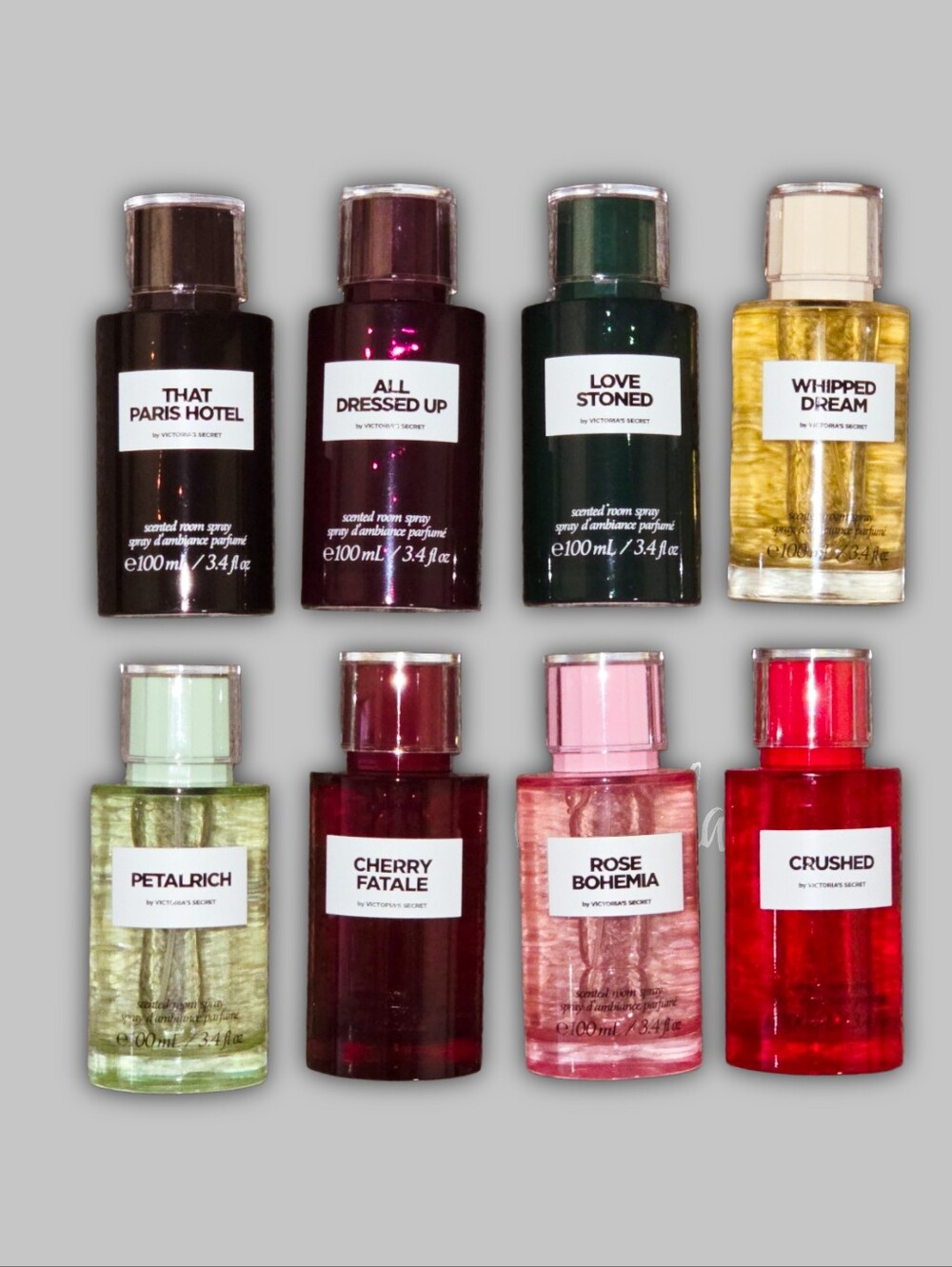 Victoria's Secret Home Collection Scented Room Sprays Set of 8 NEW!!